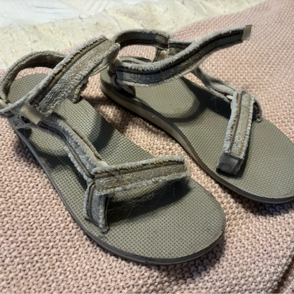 Teva Beige and Gray Sandals